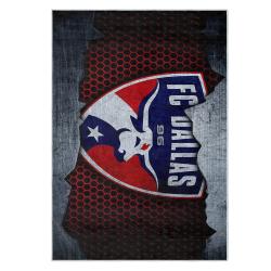 mls fc dallas area rug non slip soccer carpet home decor gift idea for fans fcd24