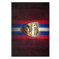 mls fc dallas area rug non slip soccer carpet home decor gift idea for fans fcd25
