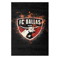 mls fc dallas area rug non slip soccer carpet home decor gift idea for fans fcd76
