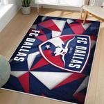 mls fc dallas area rug non slip soccer carpet home decor gift idea for fans living room fcd1