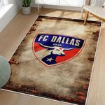 mls fc dallas area rug non slip soccer carpet home decor gift idea for fans living room fcd10