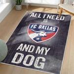 mls fc dallas area rug non slip soccer carpet home decor gift idea for fans living room fcd103