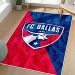 mls fc dallas area rug non slip soccer carpet home decor gift idea for fans living room fcd110