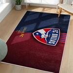 mls fc dallas area rug non slip soccer carpet home decor gift idea for fans living room fcd14