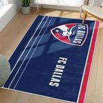 mls fc dallas area rug non slip soccer carpet home decor gift idea for fans living room fcd15