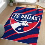 mls fc dallas area rug non slip soccer carpet home decor gift idea for fans living room fcd20