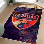mls fc dallas area rug non slip soccer carpet home decor gift idea for fans living room fcd21