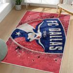 mls fc dallas area rug non slip soccer carpet home decor gift idea for fans living room fcd22