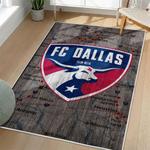 mls fc dallas area rug non slip soccer carpet home decor gift idea for fans living room fcd29