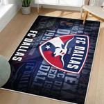mls fc dallas area rug non slip soccer carpet home decor gift idea for fans living room fcd30