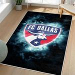 mls fc dallas area rug non slip soccer carpet home decor gift idea for fans living room fcd33