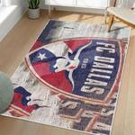 mls fc dallas area rug non slip soccer carpet home decor gift idea for fans living room fcd41