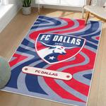 mls fc dallas area rug non slip soccer carpet home decor gift idea for fans living room fcd42