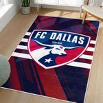 mls fc dallas area rug non slip soccer carpet home decor gift idea for fans living room fcd44