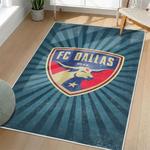 mls fc dallas area rug non slip soccer carpet home decor gift idea for fans living room fcd47