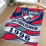 mls fc dallas area rug non slip soccer carpet home decor gift idea for fans living room fcd66