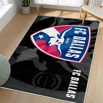 mls fc dallas area rug non slip soccer carpet home decor gift idea for fans living room fcd71