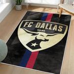 mls fc dallas area rug non slip soccer carpet home decor gift idea for fans living room fcd73