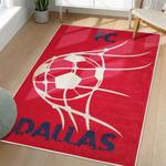mls fc dallas area rug non slip soccer carpet home decor gift idea for fans living room fcd79