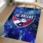 mls fc dallas area rug non slip soccer carpet home decor gift idea for fans living room fcd80