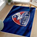 mls fc dallas area rug non slip soccer carpet home decor gift idea for fans living room fcd81