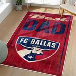 mls fc dallas area rug non slip soccer carpet home decor gift idea for fans living room fcd85