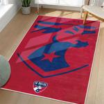 mls fc dallas area rug non slip soccer carpet home decor gift idea for fans living room fcd86