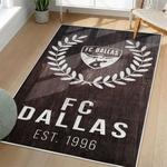 mls fc dallas area rug non slip soccer carpet home decor gift idea for fans living room fcd88