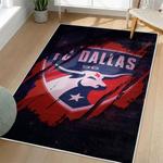 mls fc dallas area rug non slip soccer carpet home decor gift idea for fans living room fcd91