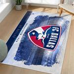 mls fc dallas area rug non slip soccer carpet home decor gift idea for fans living room fcd92