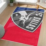 mls fc dallas area rug non slip soccer carpet home decor gift idea for fans living room fcd95