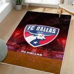 mls fc dallas area rug non slip soccer carpet home decor gift idea for fans living room fcd96