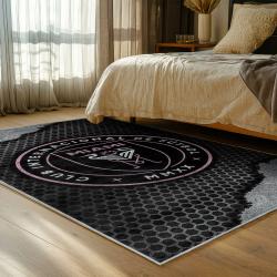 mls inter miami cf soccer team logo sport carpet area rug home decor gift bedroom imcf12