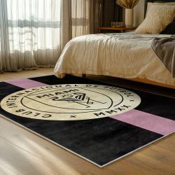 mls inter miami cf soccer team logo sport carpet area rug home decor gift bedroom imcf2