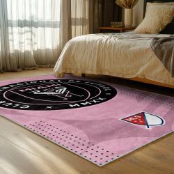 mls inter miami cf soccer team logo sport carpet area rug home decor gift bedroom imcf24