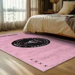 mls inter miami cf soccer team logo sport carpet area rug home decor gift bedroom imcf26