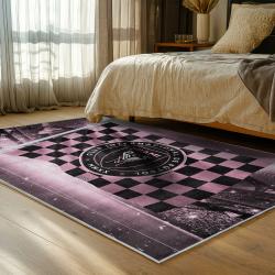 mls inter miami cf soccer team logo sport carpet area rug home decor gift bedroom imcf30