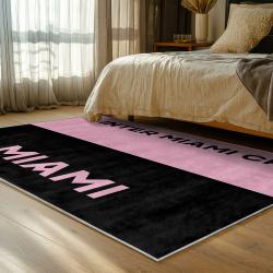 mls inter miami cf soccer team logo sport carpet area rug home decor gift bedroom imcf44