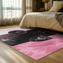 mls inter miami cf soccer team logo sport carpet area rug home decor gift bedroom imcf49