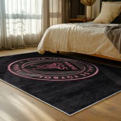 mls inter miami cf soccer team logo sport carpet area rug home decor gift bedroom imcf51