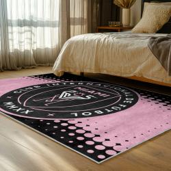 mls inter miami cf soccer team logo sport carpet area rug home decor gift bedroom imcf68