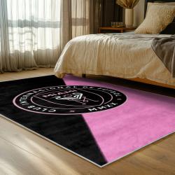 mls inter miami cf soccer team logo sport carpet area rug home decor gift bedroom imcf77