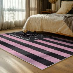 mls inter miami cf soccer team logo sport carpet area rug home decor gift bedroom imcf8