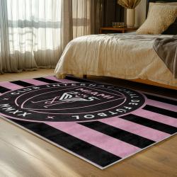 mls inter miami cf soccer team logo sport carpet area rug home decor gift bedroom imcf82