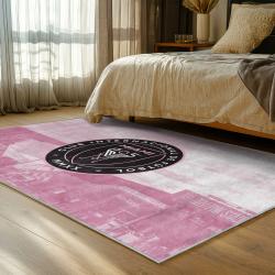 mls inter miami cf soccer team logo sport carpet area rug home decor gift bedroom imcf83