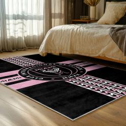 mls inter miami cf soccer team logo sport carpet area rug home decor gift bedroom imcf84