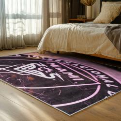 mls inter miami cf soccer team logo sport carpet area rug home decor gift bedroom imcf86