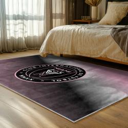 mls inter miami cf soccer team logo sport carpet area rug home decor gift bedroom imcf90