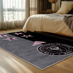 mls inter miami cf soccer team logo sport carpet area rug home decor gift bedroom imcf93