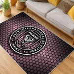 mls inter miami cf soccer team logo sport carpet area rug home decor gift living room imcf13